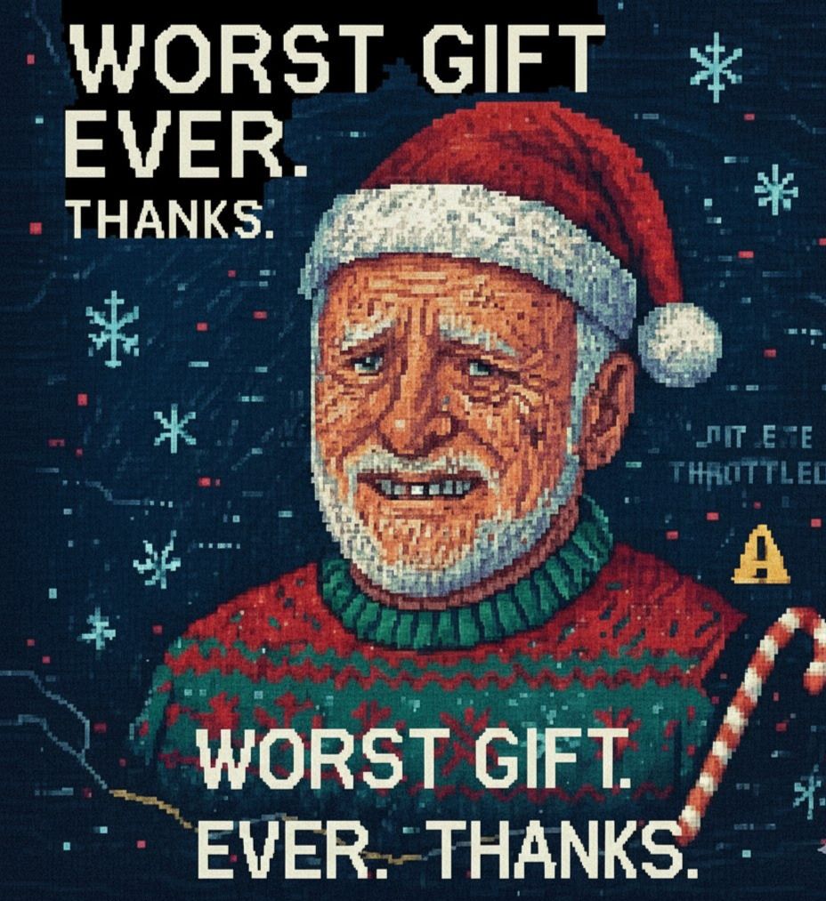 Worst Gift Ever Ugly Christmas Sweater | All Over Print Unisex Sweater | Holiday Meme | LINEHAUS