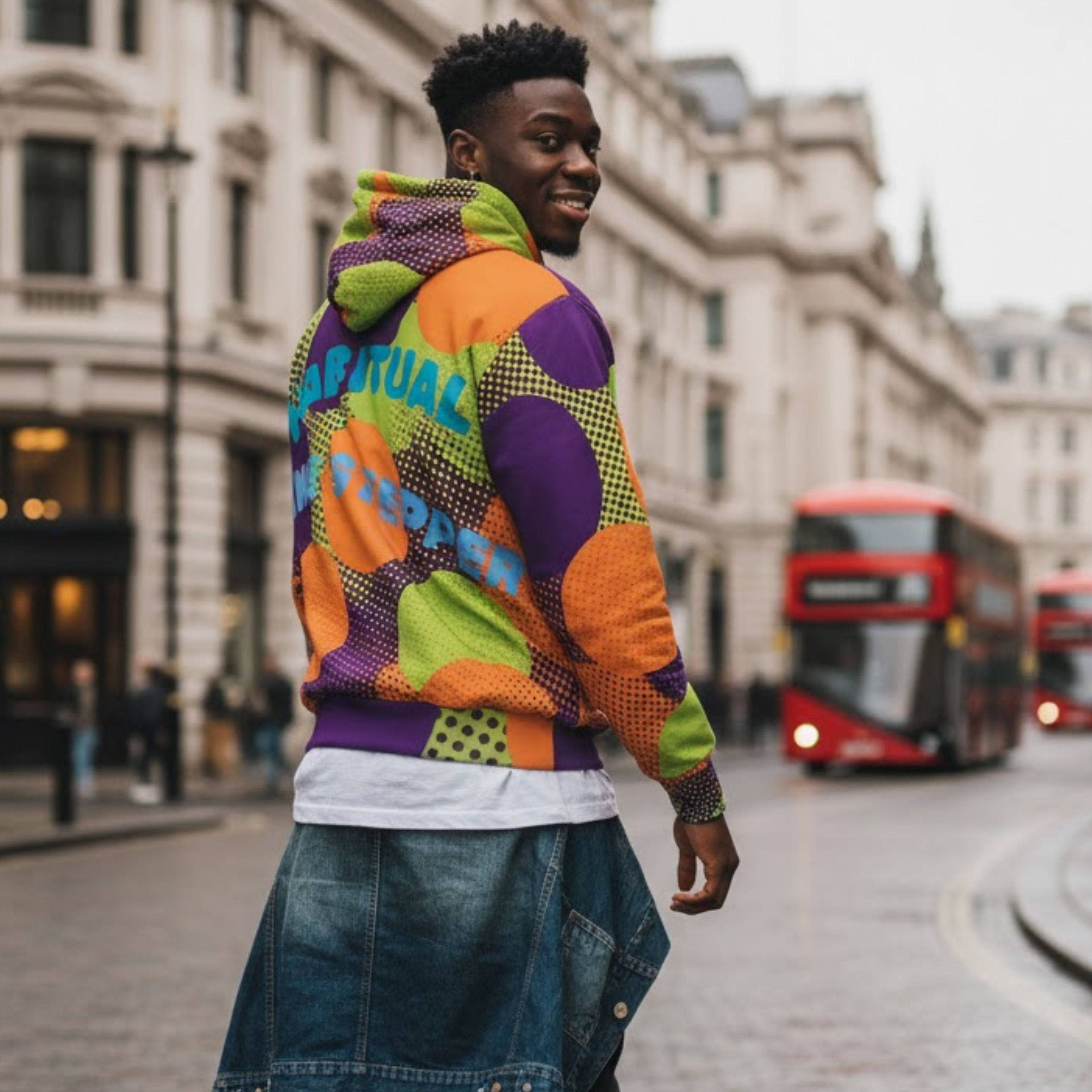 Pop Art Pullover | Habitual Line Stepper Unisex Hoodie | All Over Print Clothing | LINEHAUS