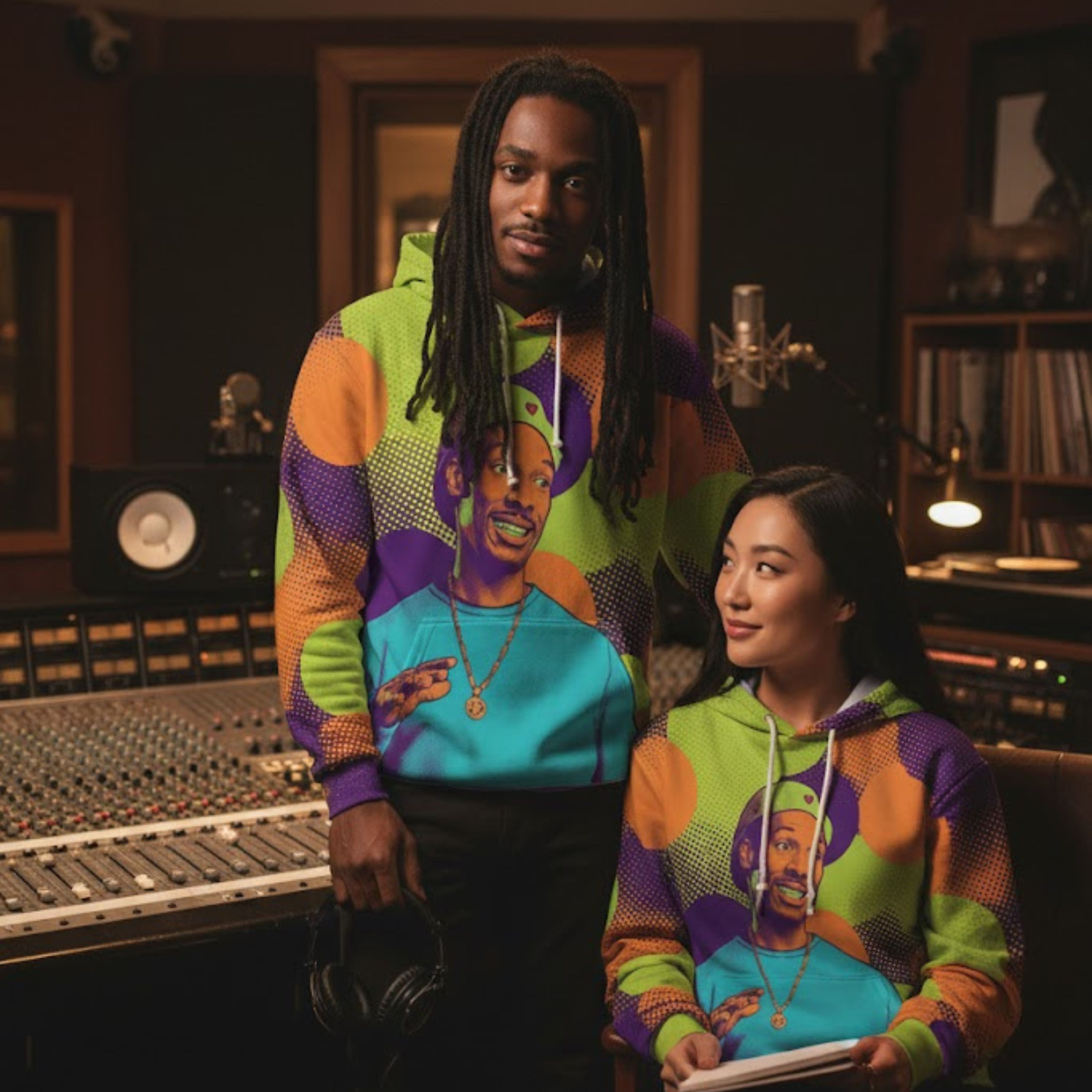 Pop Art Pullover | Habitual Line Stepper Unisex Hoodie | All Over Print Clothing | LINEHAUS