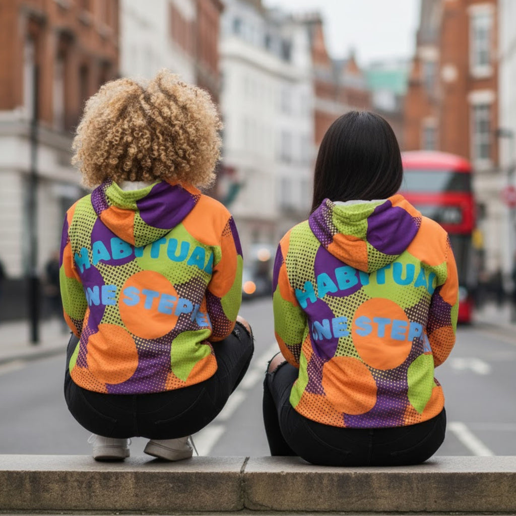 Pop Art Pullover | Habitual Line Stepper Unisex Hoodie | All Over Print Clothing | LINEHAUS