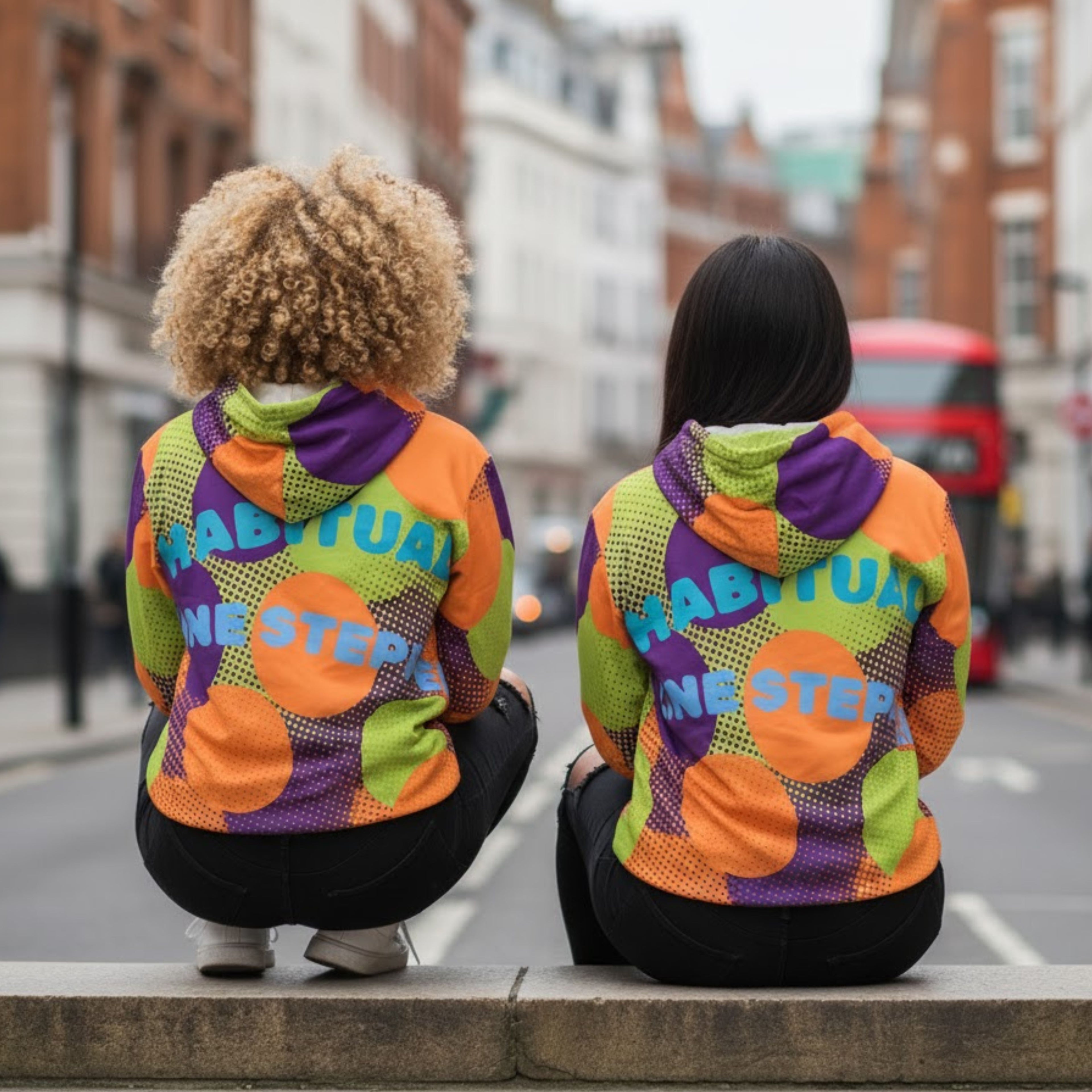 Pop Art Pullover | Habitual Line Stepper Unisex Hoodie | All Over Print Clothing | LINEHAUS