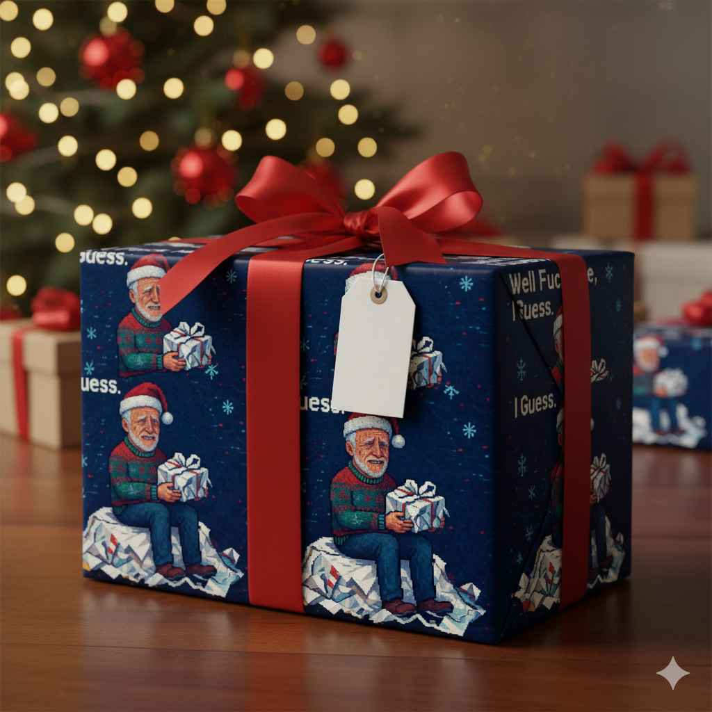 Christmas Wrapping Paper | Well F**k Me, I Guess | Funny Gift Wrap | LINEHAUS