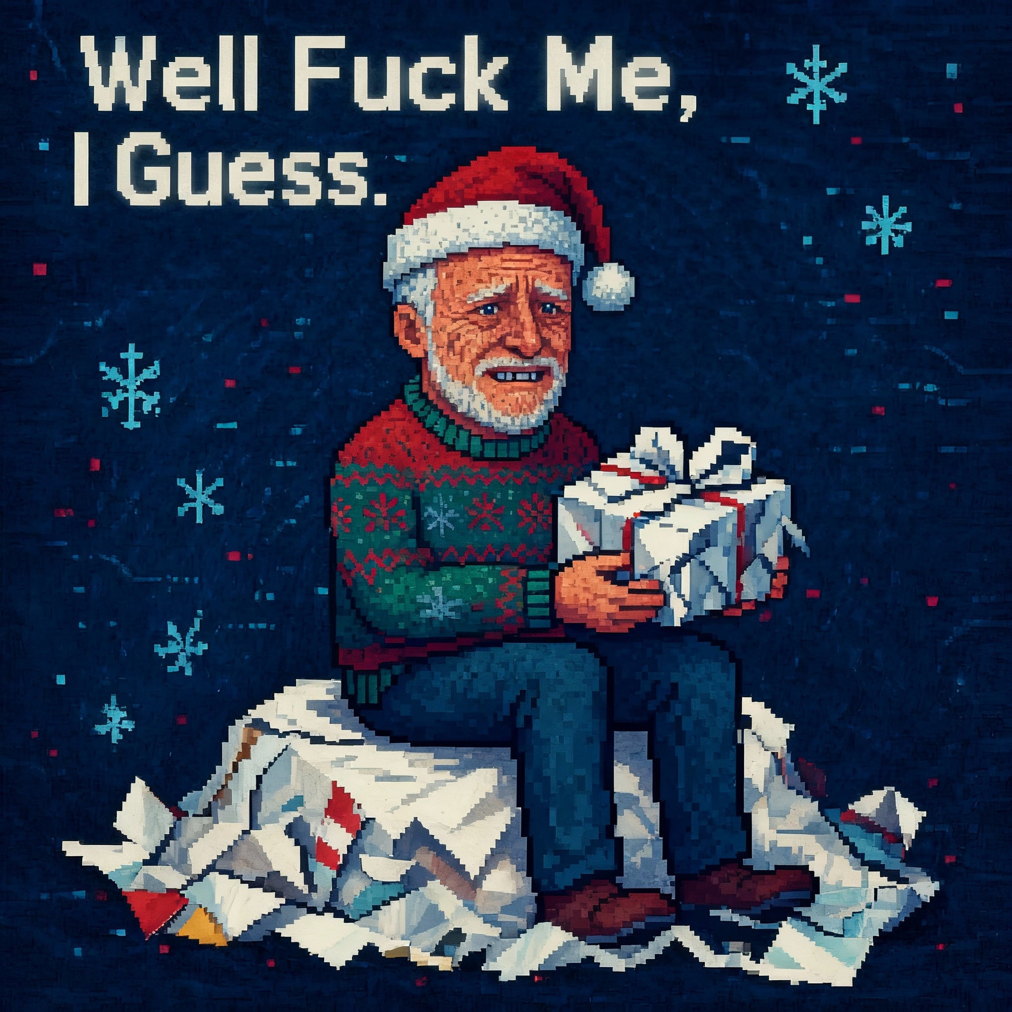 Christmas Wrapping Paper | Well F**k Me, I Guess | Funny Gift Wrap | LINEHAUS