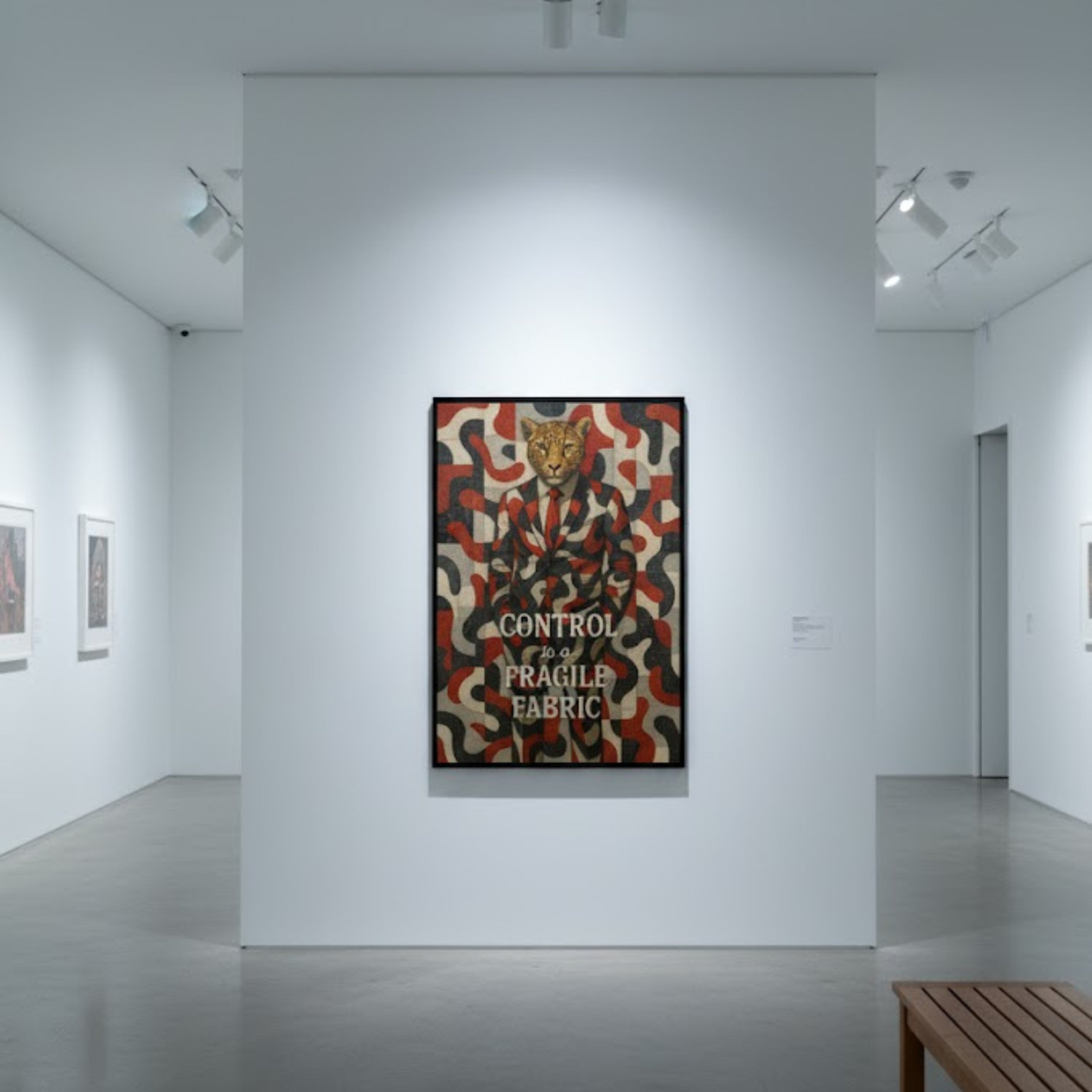 Control Leopard Stylish Wall Art | Modern Interior Poster | Masculine Decor | LINEHAUS