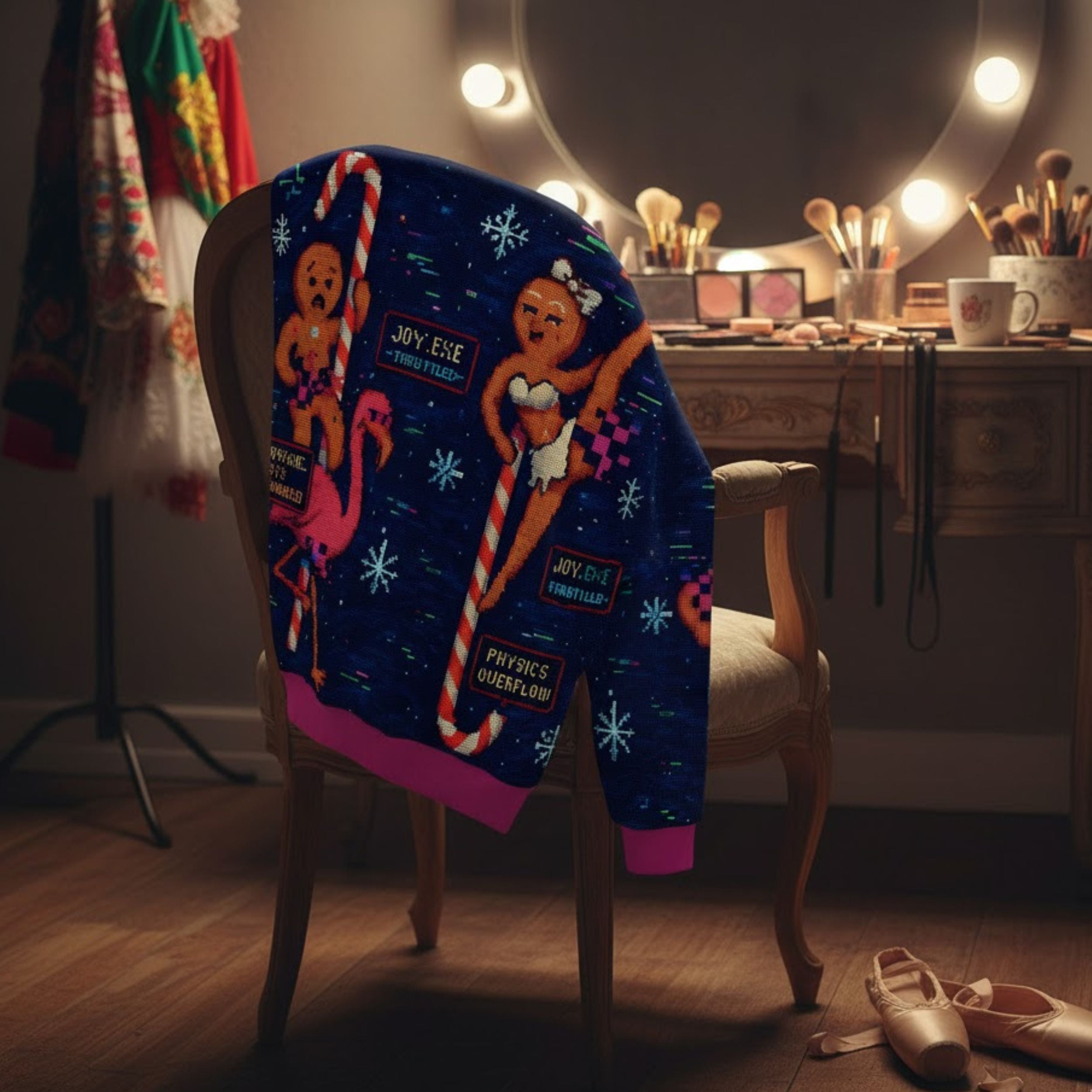 Gingerbread Gone Wild Ugly Christmas Sweater | All Over Print Unisex Sweater | Funny Gift | LINEHAUS