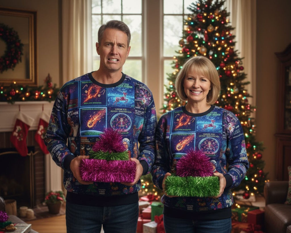 AI Gone Wrong Ugly Christmas Sweater | All Over Print Unisex Sweater | Geek Gift | LINEHAUS