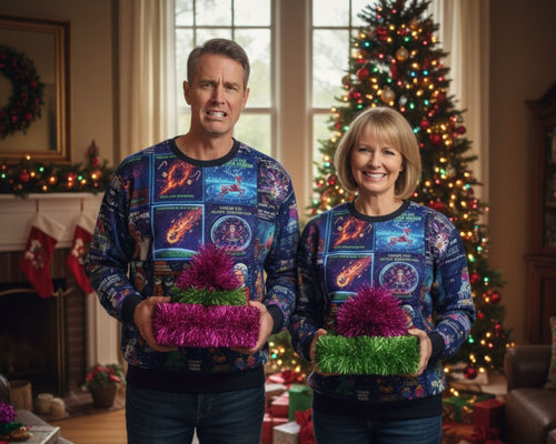 AI Gone Wrong Ugly Christmas Sweater | All Over Print Unisex Sweater | Geek Gift | LINEHAUS