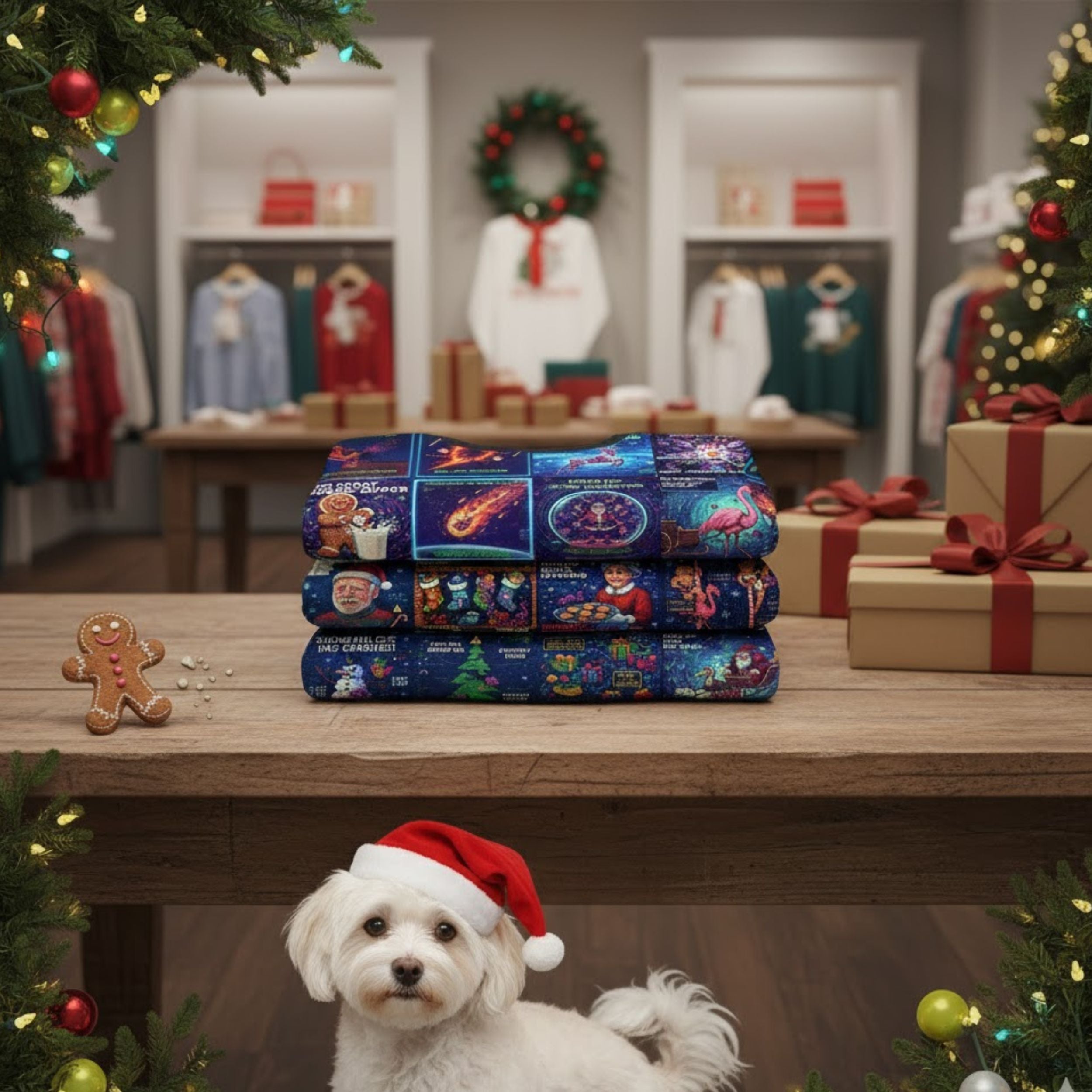 AI Gone Wrong Ugly Christmas Sweater | All Over Print Unisex Sweater | Geek Gift | LINEHAUS