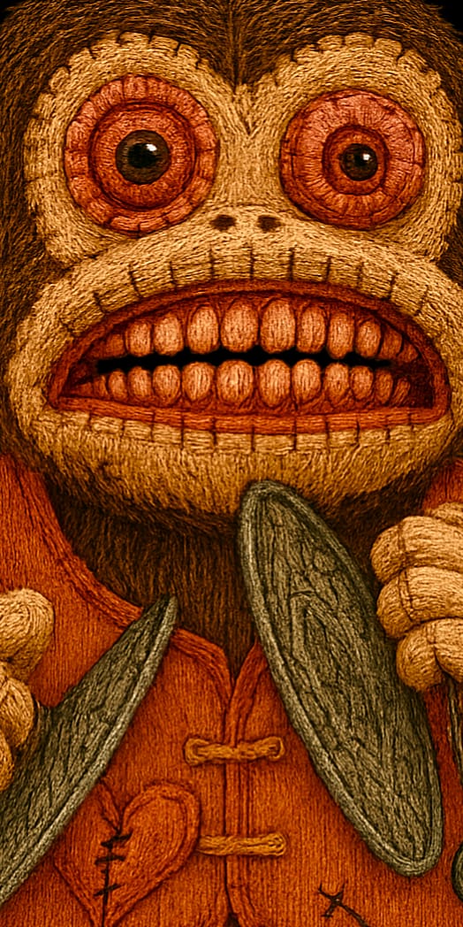 Pop Art Pullover | Wind Me Up Unisex Hoodie | Alternative Fashion Clothing | Horror Monkey | LINEHAUS