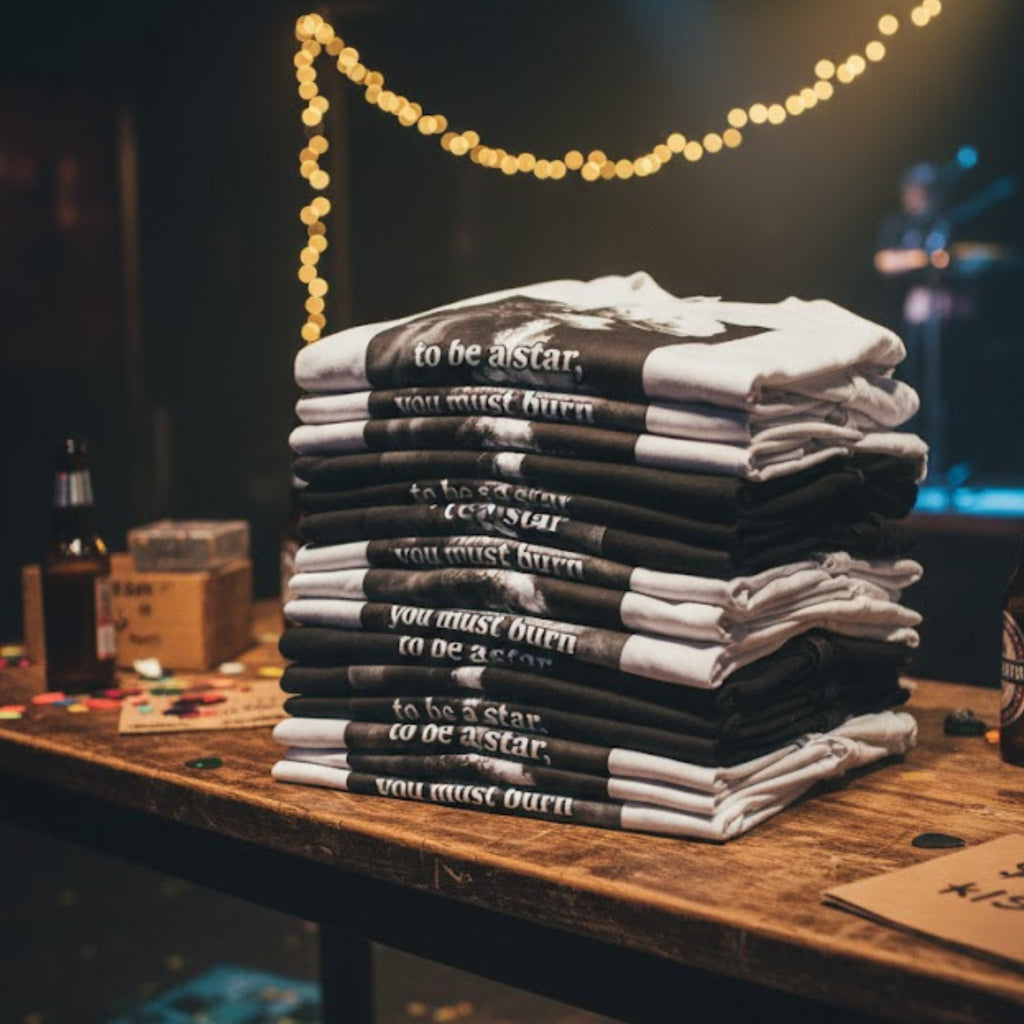 Unisex Cotton Tee | To Be a Star, You Must Burn | Mushroom Cloud Graphic T-shirt | LINEHAUS