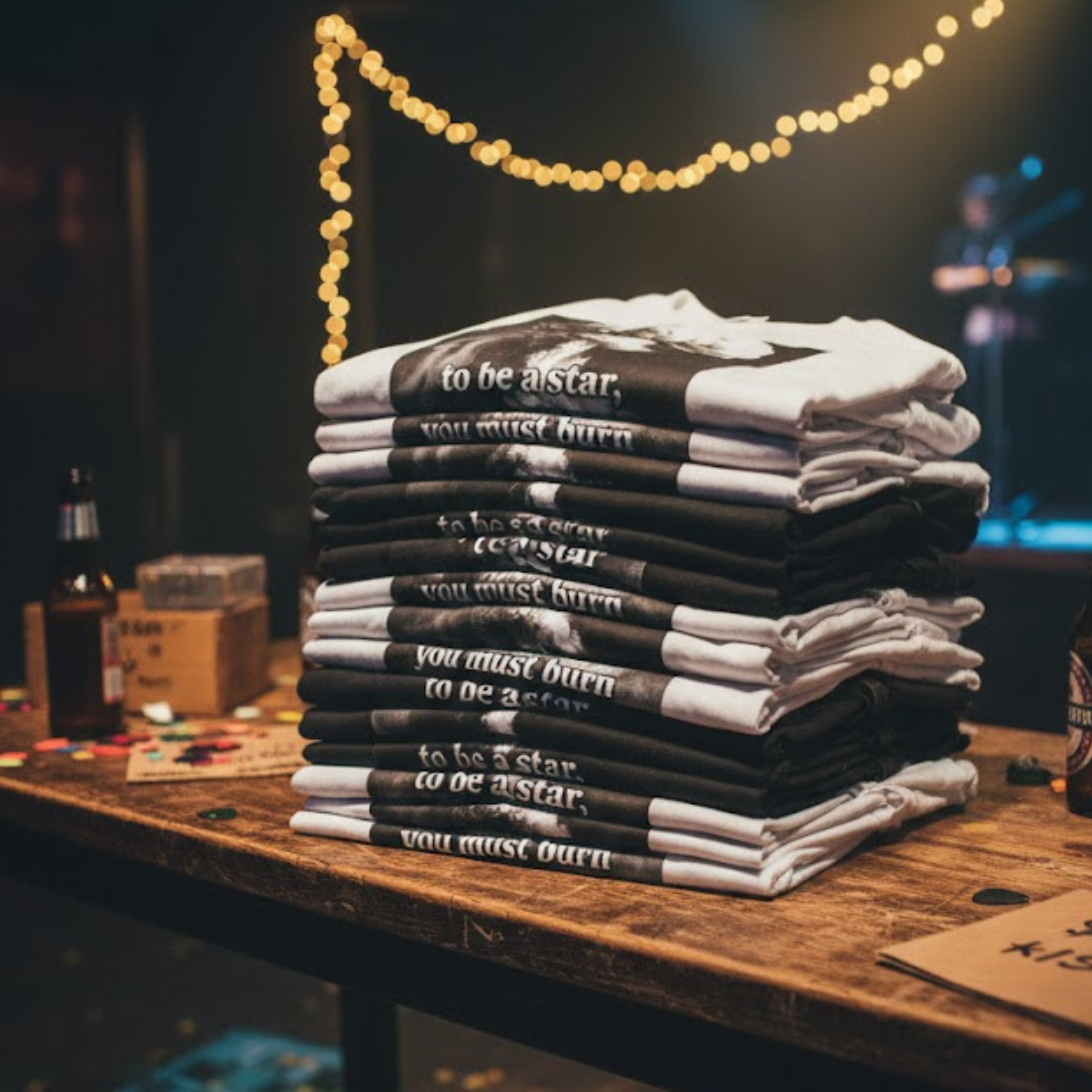 Unisex Cotton Tee | To Be a Star, You Must Burn | Mushroom Cloud Graphic T-shirt | LINEHAUS