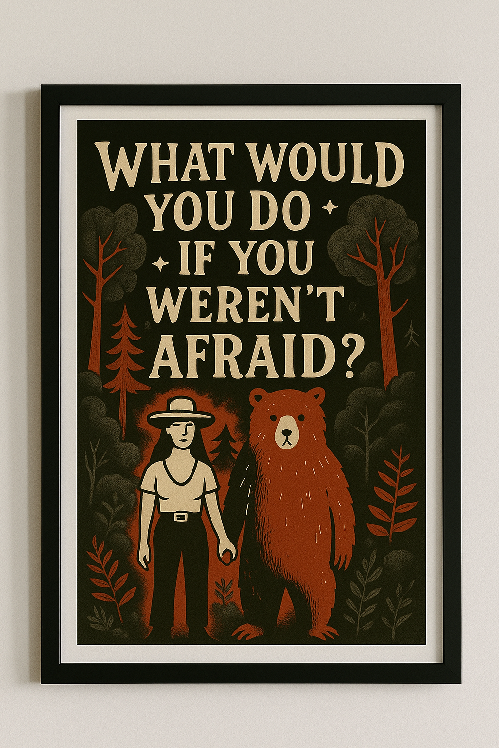 Stylish Wall Art | What Would You Do | Retro Graphic Design Poster | LINEHAUS