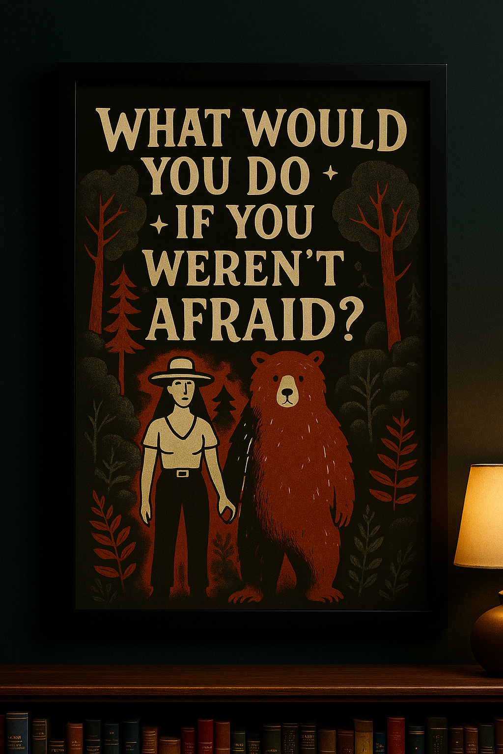 Stylish Wall Art | What Would You Do | Retro Graphic Design Poster | LINEHAUS