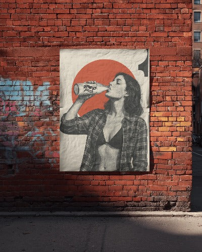 Stylish Wall Art | Dumbf**k Juice | Retro Graphic Design Poster | LINEHAUS