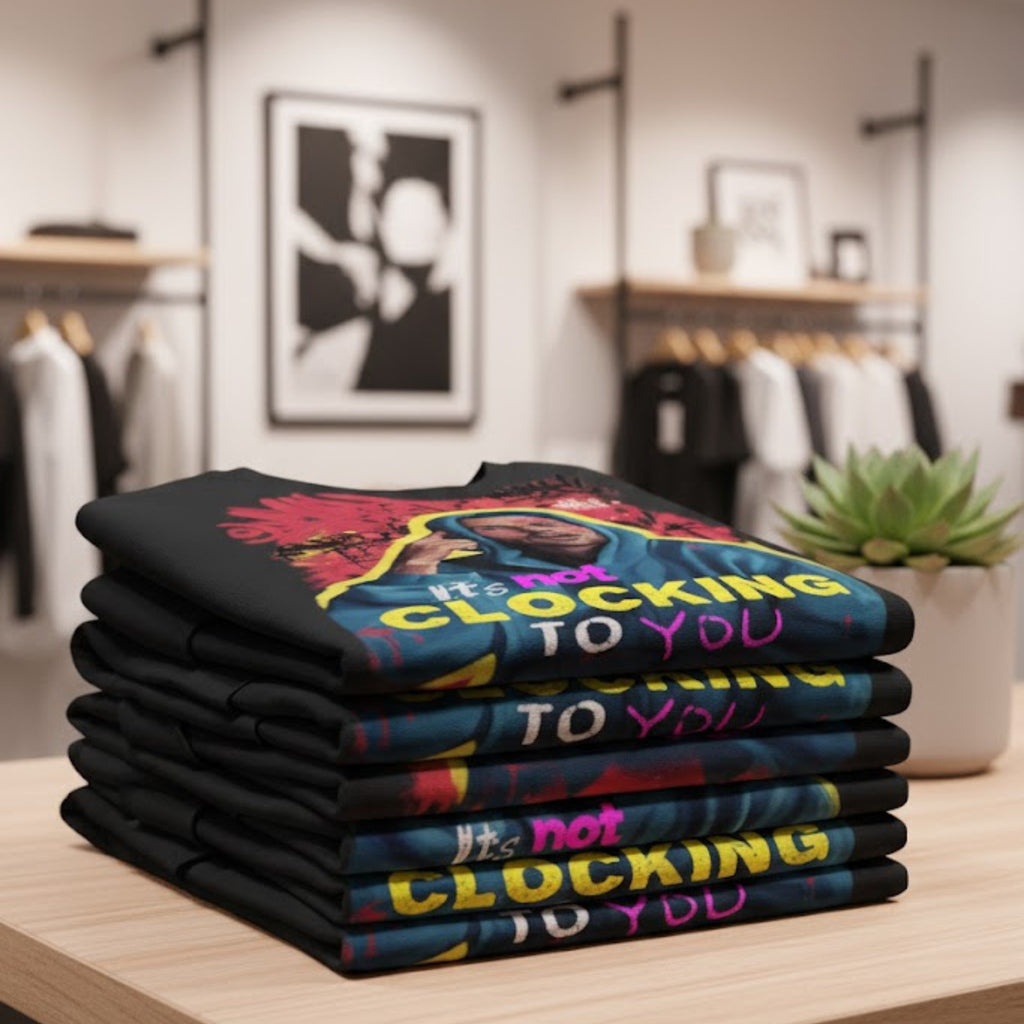 Unisex Cotton Tee | It's Not Clocking To You | Standing On Business Graphic T-shirt | LINEHAUS