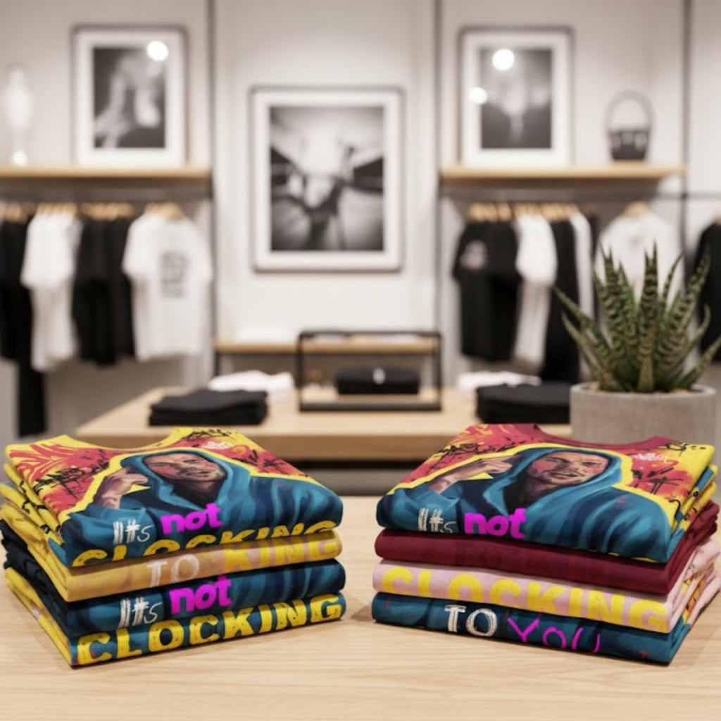 Unisex Cotton Tee | It's Not Clocking To You | Standing On Business Graphic T-shirt | LINEHAUS