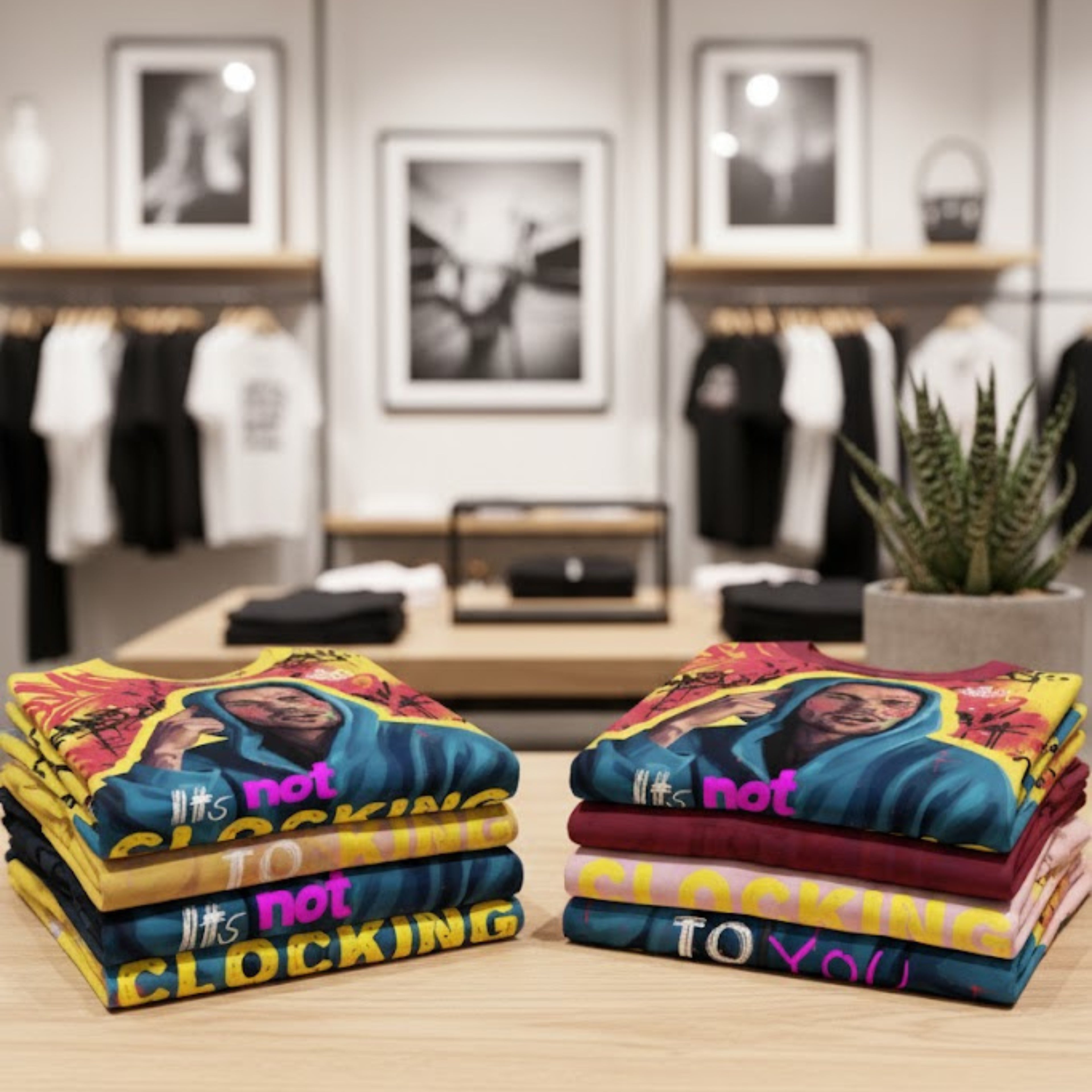 Unisex Cotton Tee | It's Not Clocking To You | Standing On Business Graphic T-shirt | LINEHAUS