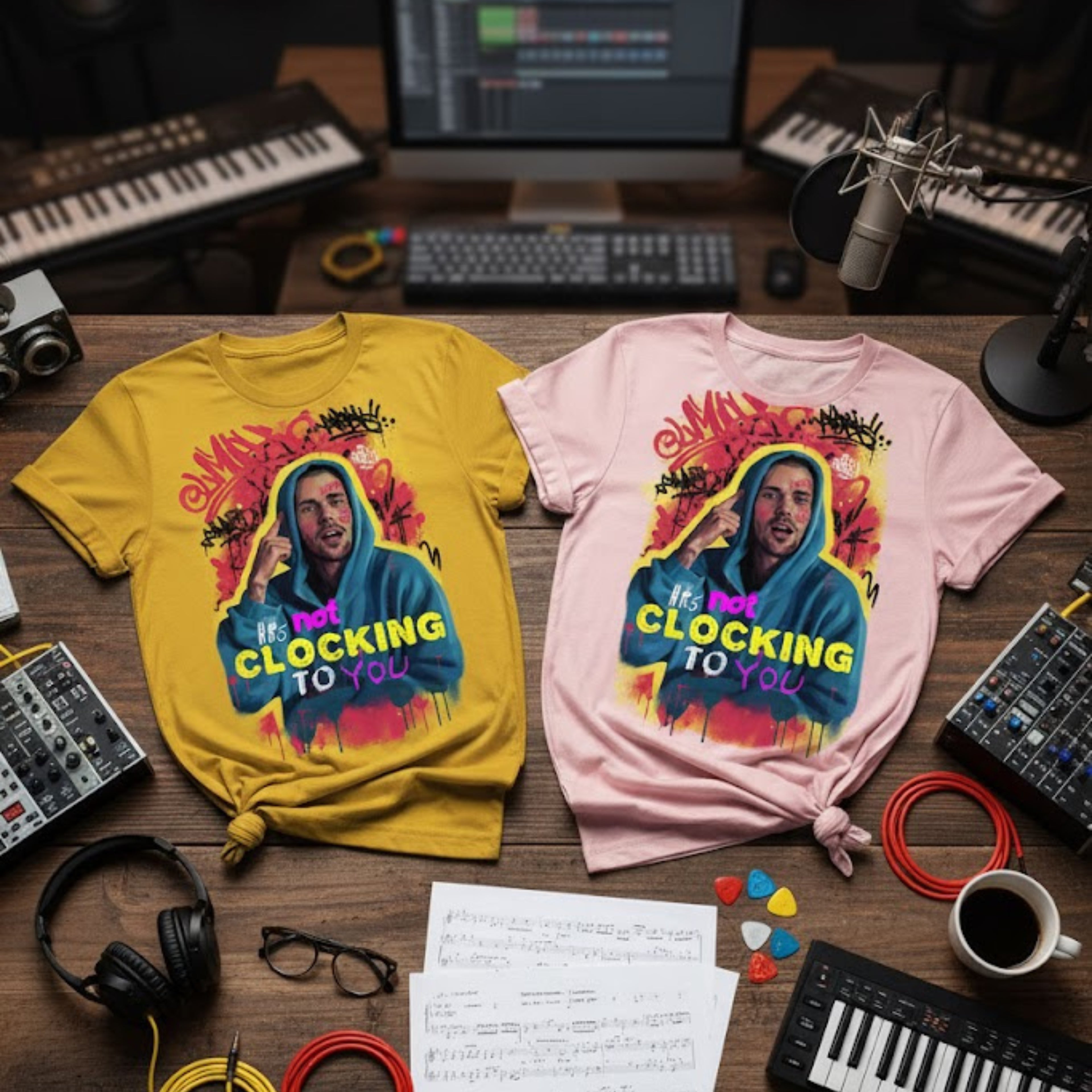 Unisex Cotton Tee | It's Not Clocking To You | Standing On Business Graphic T-shirt | LINEHAUS