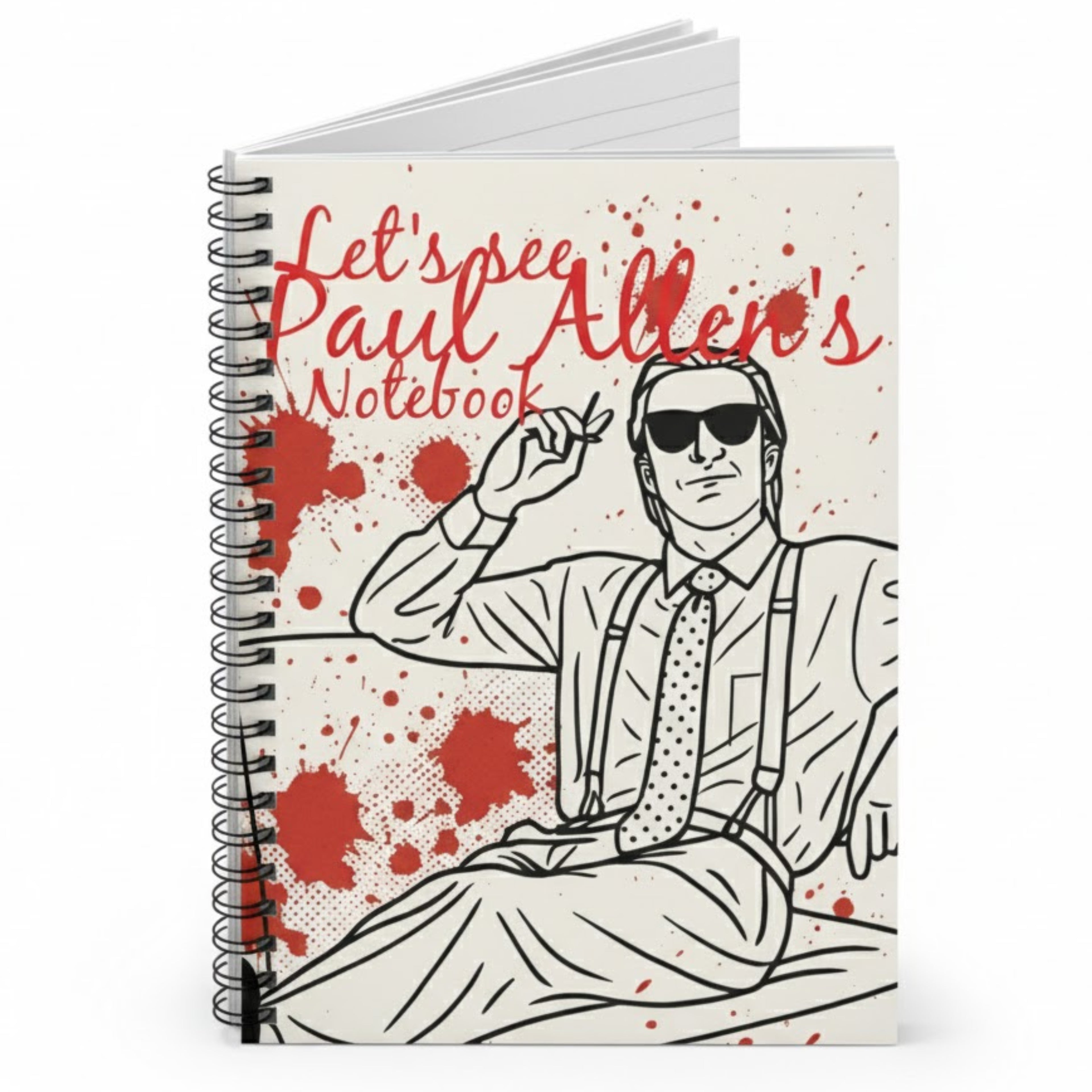 Pop Art Journal | Let's See Paul Allen's Notebook | Spiral Bound Notebook | Cult Classic Film Gift | LINEHAUS