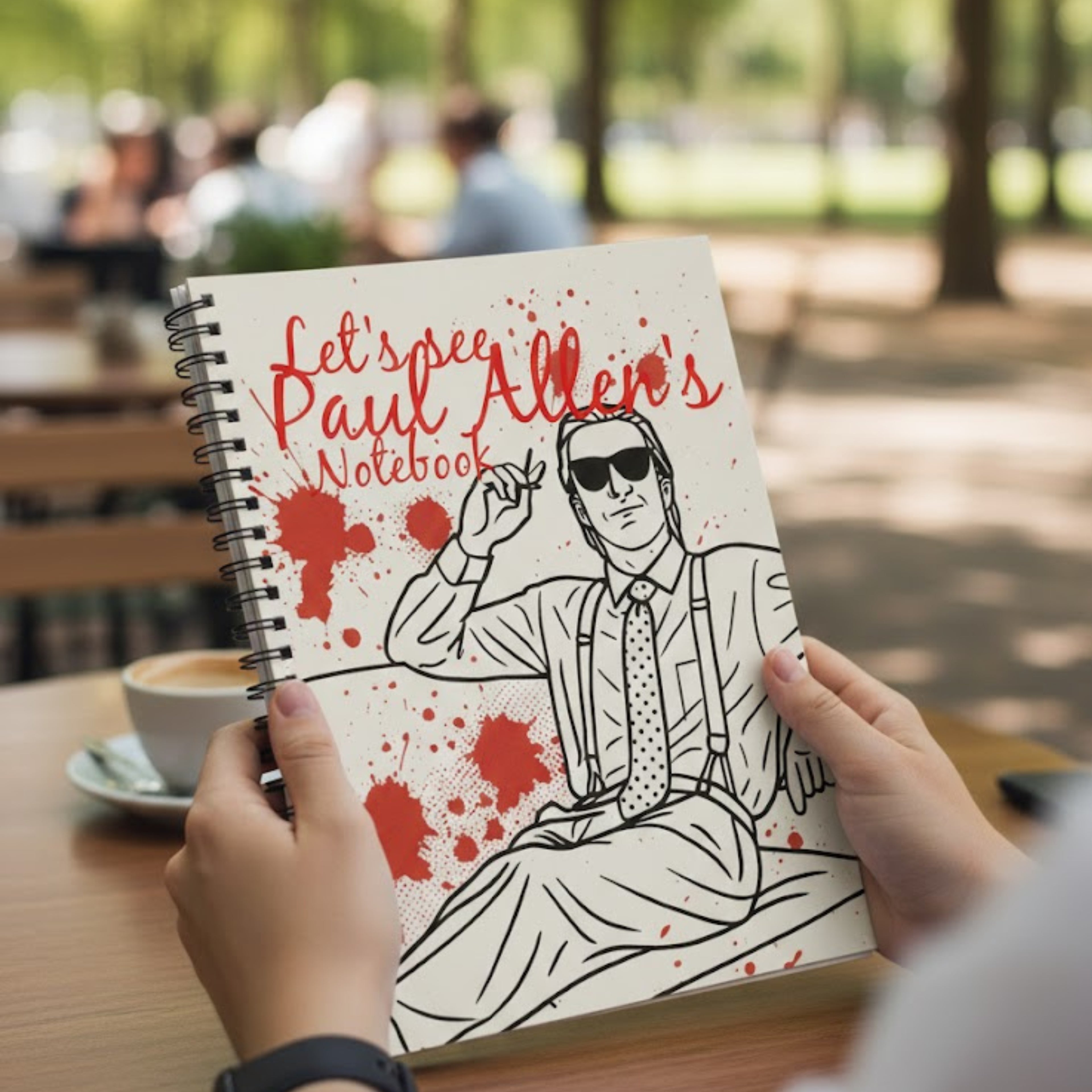 Pop Art Journal | Let's See Paul Allen's Notebook | Spiral Bound Notebook | Cult Classic Film Gift | LINEHAUS