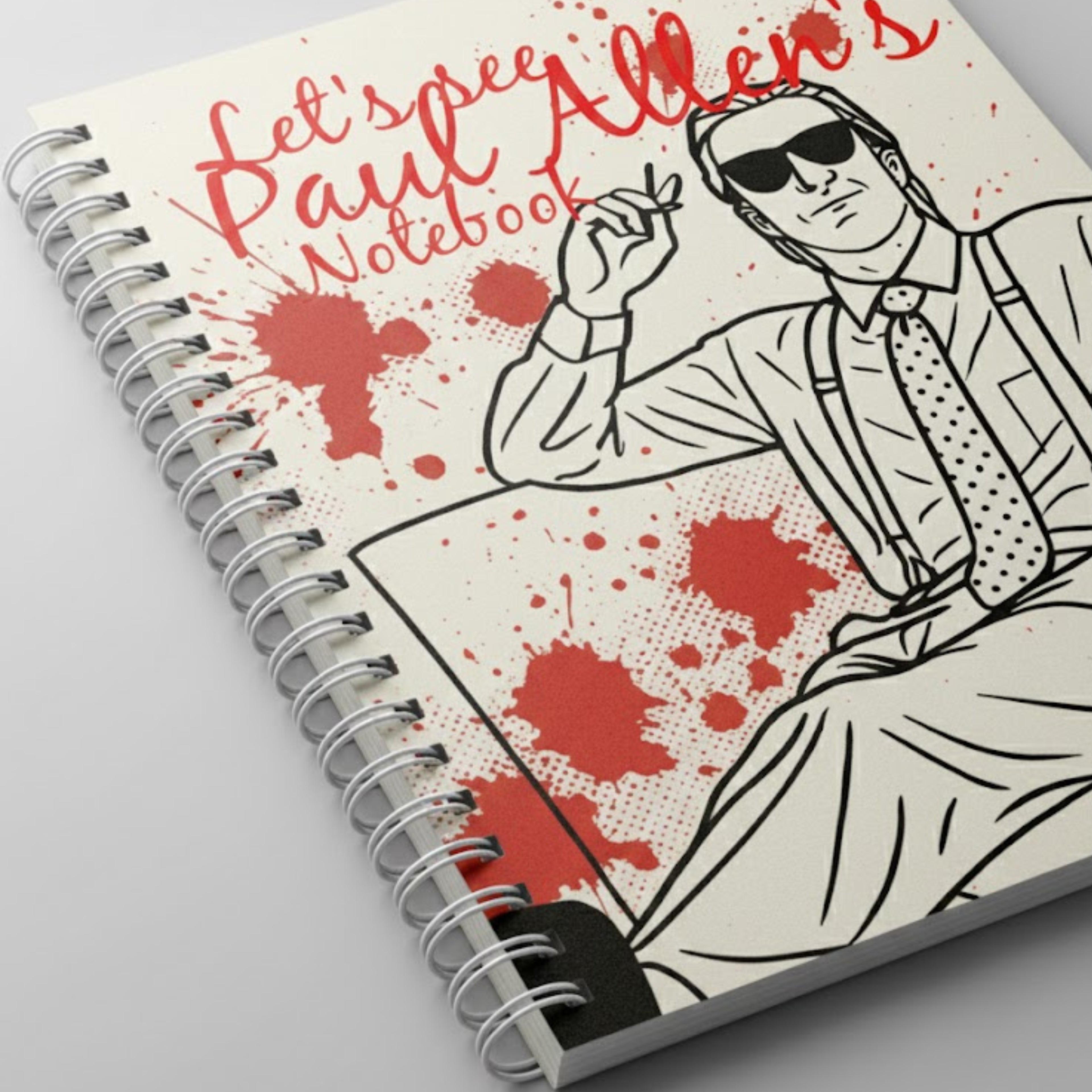 Pop Art Journal | Let's See Paul Allen's Notebook | Spiral Bound Notebook | Cult Classic Film Gift | LINEHAUS