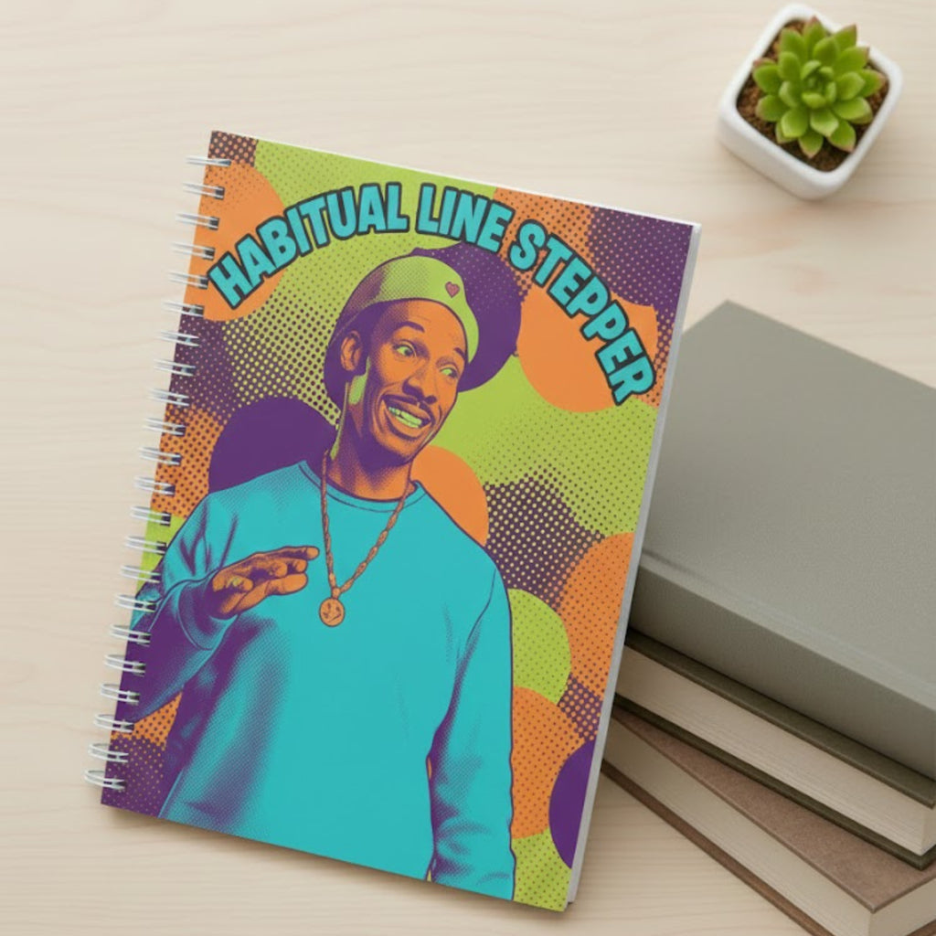 Pop Art Journal | Habitual Line Stepper Notebook | Spiral Bound Notebook | Gift For Writers | LINEHAUS