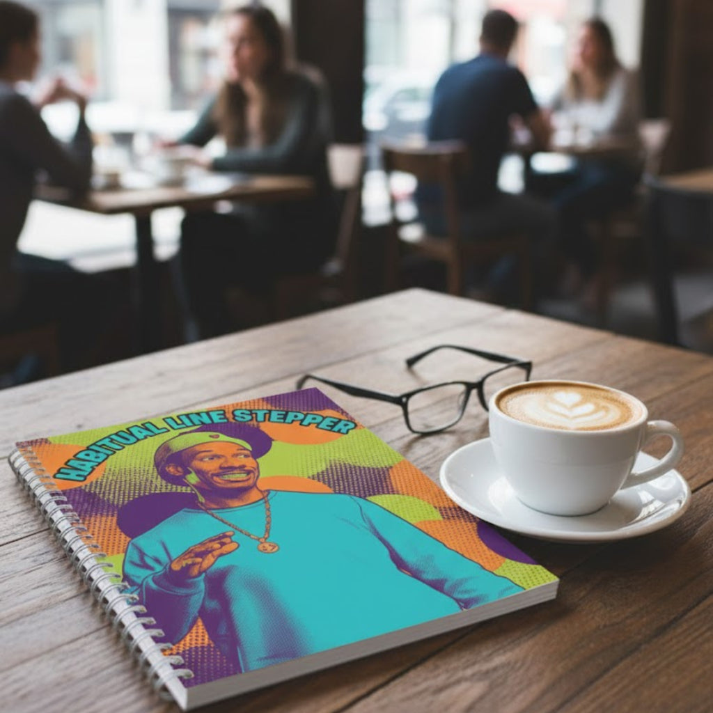 Pop Art Journal | Habitual Line Stepper Notebook | Spiral Bound Notebook | Gift For Writers | LINEHAUS
