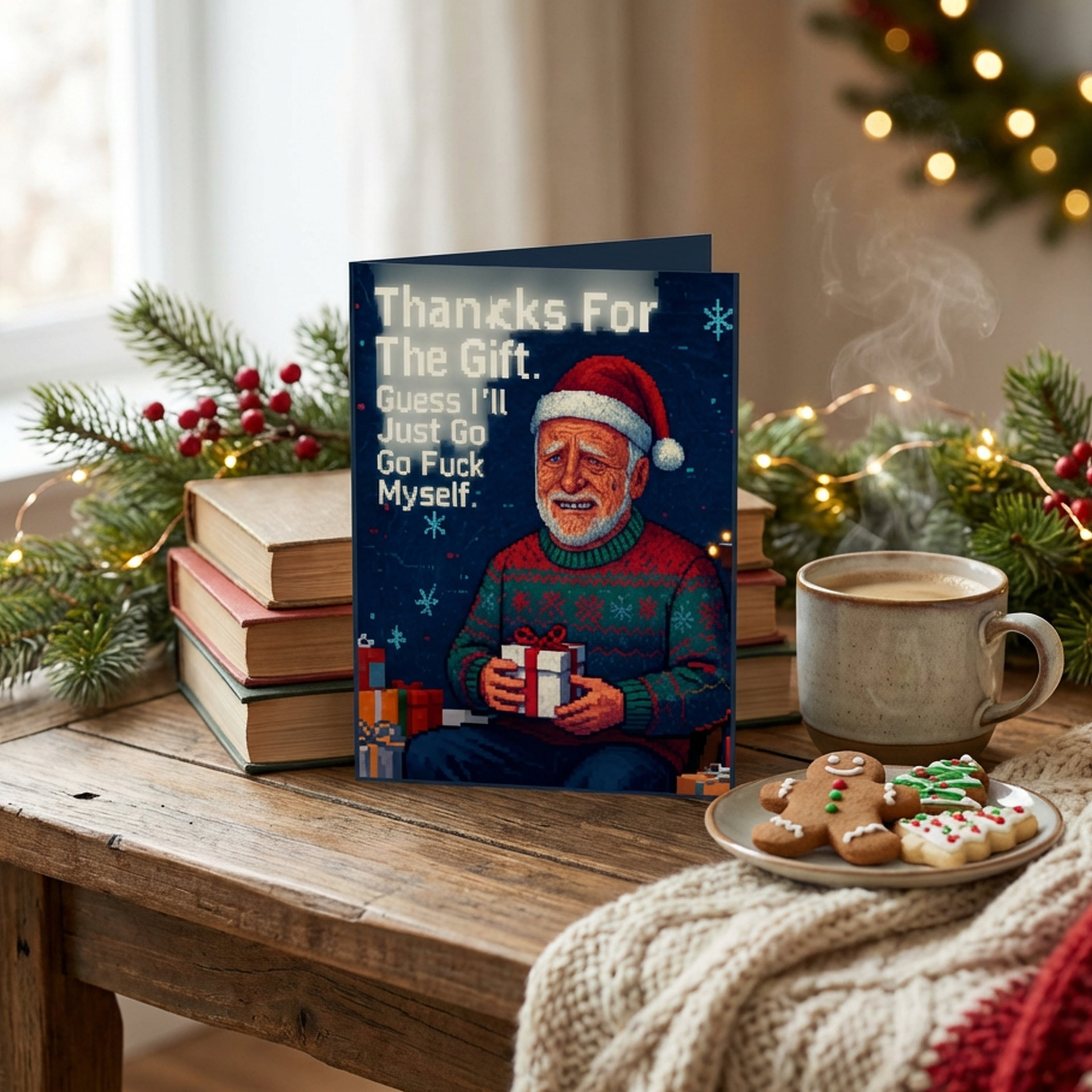 Worst Ever Christmas Cards 5-Pack | Ugly Xmas Goodies | Humorous Holiday Greeting Cards | LINEHAUS